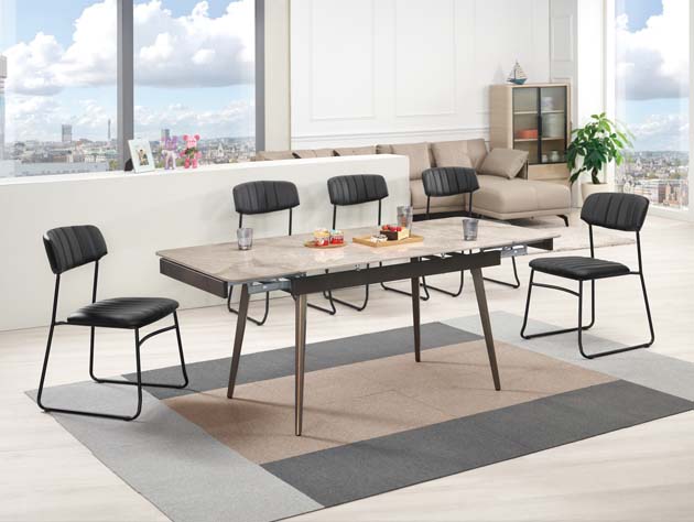 菲碧6尺多功能岩板餐桌