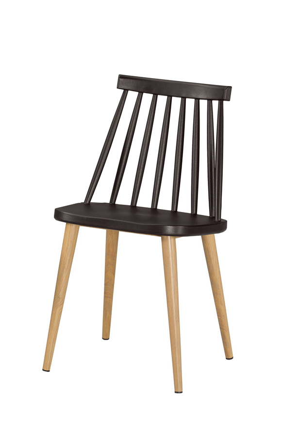 艾美造型椅-黑-五金腳