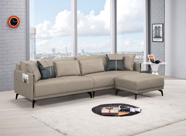 尼斯L型沙發組(貓抓布)